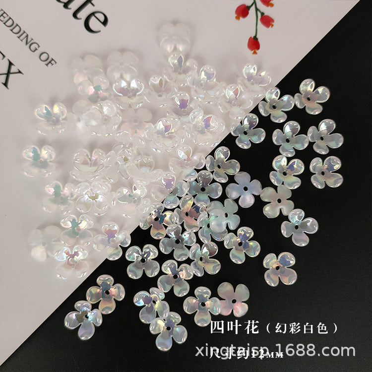 007-DIY handmade headgear corsage fabric accessories pearl ABS imitation pearl petals flower