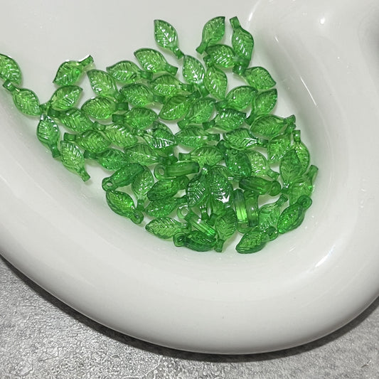 Acrylic Mini Versatile Small Leaf Grape Leaf DIY Handmade Ornament Beaded Bracelet Pendant Accessories