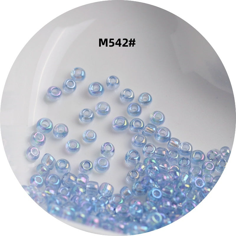 006-1.5-4 mm Japanese transparent magic glass rice beads cross stitch millet beads DIY handmade jewelry woven string beads