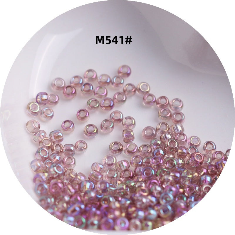 006-1.5-4 mm Japanese transparent magic glass rice beads cross stitch millet beads DIY handmade jewelry woven string beads