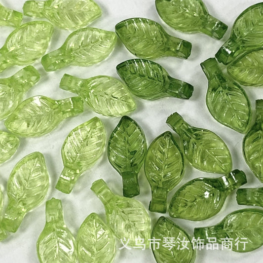 Acrylic Mini Versatile Small Leaf Grape Leaf DIY Handmade Ornament Beaded Bracelet Pendant Accessories