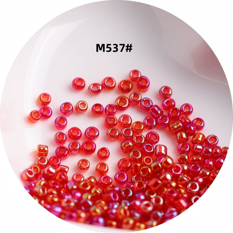 006-1.5-4 mm Japanese transparent magic glass rice beads cross stitch millet beads DIY handmade jewelry woven string beads