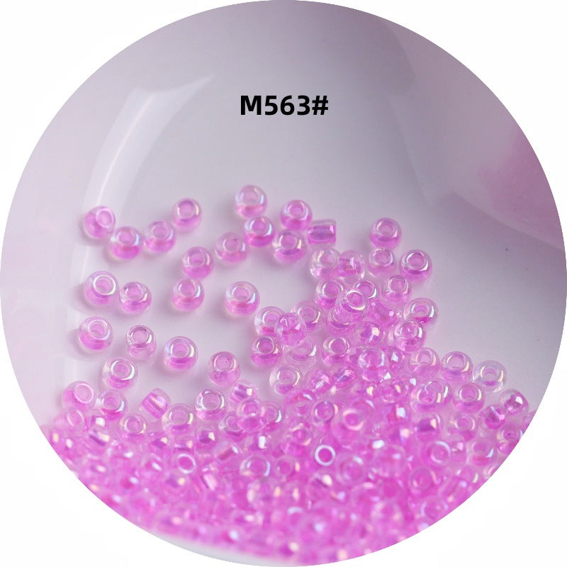 006-1.5-4 mm Japanese transparent magic glass rice beads cross stitch millet beads DIY handmade jewelry woven string beads
