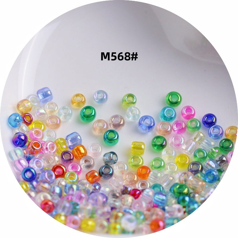 006-1.5-4 mm Japanese transparent magic glass rice beads cross stitch millet beads DIY handmade jewelry woven string beads