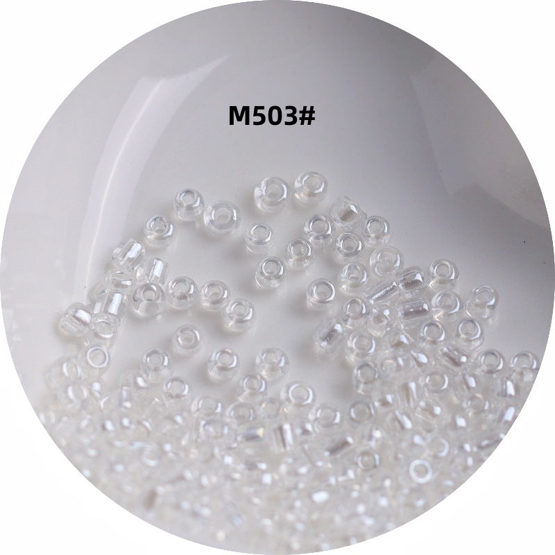 006-1.5-4 mm Japanese transparent magic glass rice beads cross stitch millet beads DIY handmade jewelry woven string beads