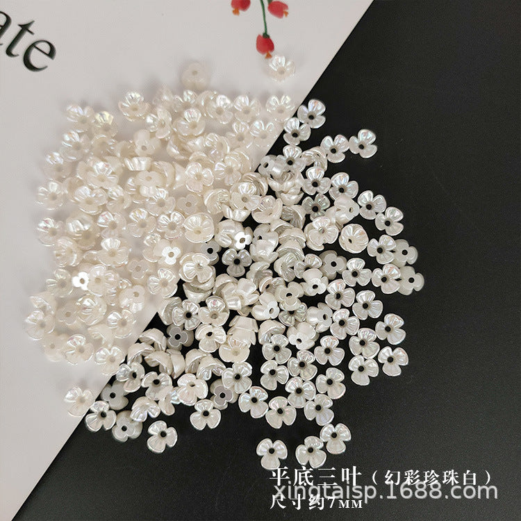 007-DIY handmade headgear corsage fabric accessories pearl ABS imitation pearl petals flower