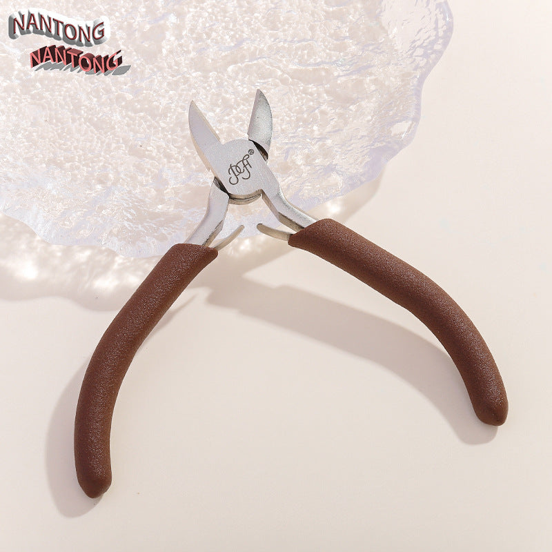 011-Carbon steel high-end jewelry pliers imported from Japan, multi-functional mini jewelry DIY hand-wound jewelry tool pliers