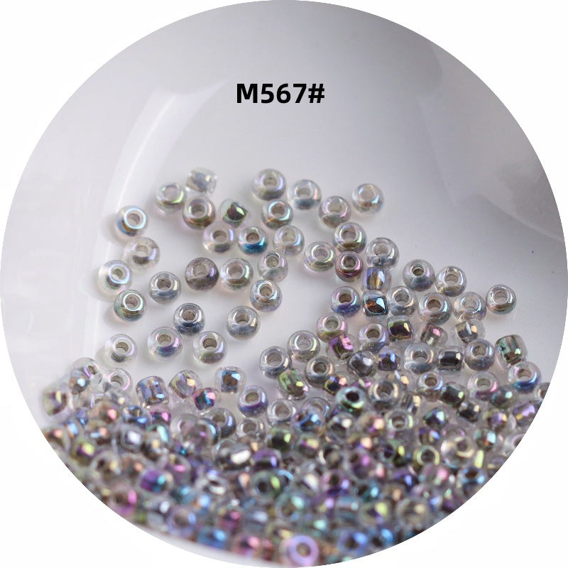 006-1.5-4 mm Japanese transparent magic glass rice beads cross stitch millet beads DIY handmade jewelry woven string beads