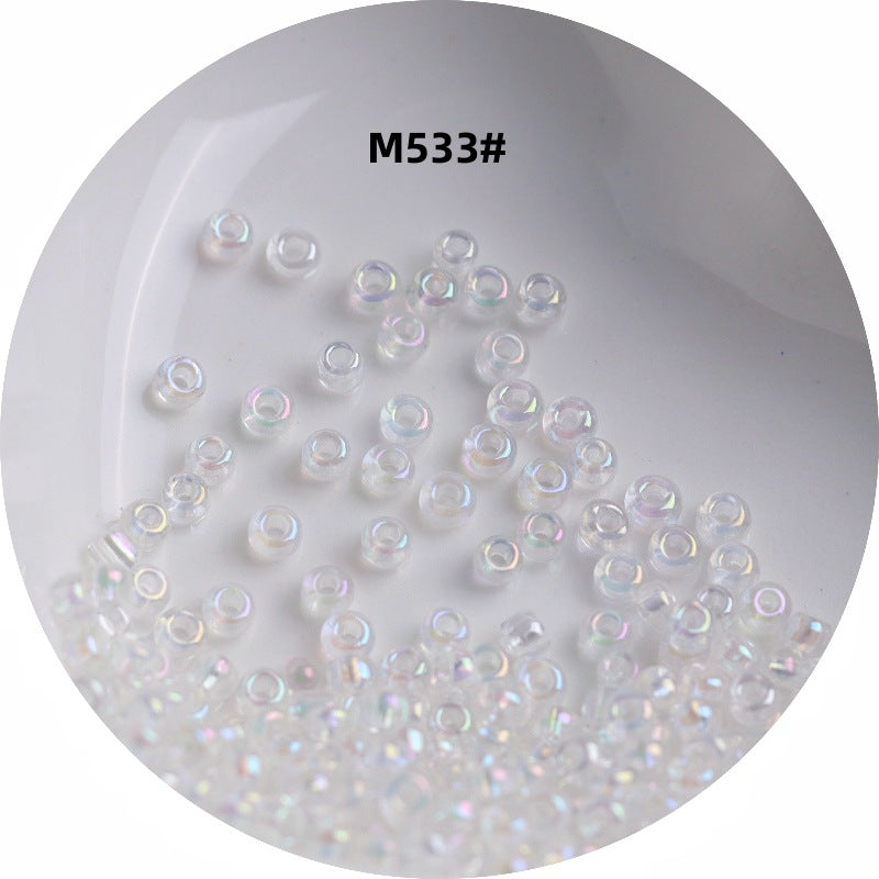 006-1.5-4 mm Japanese transparent magic glass rice beads cross stitch millet beads DIY handmade jewelry woven string beads