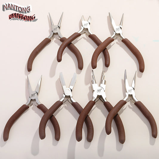 Carbon steel high-end jewelry pliers imported from Japan, multi-functional mini jewelry DIY hand-wound jewelry tool pliers