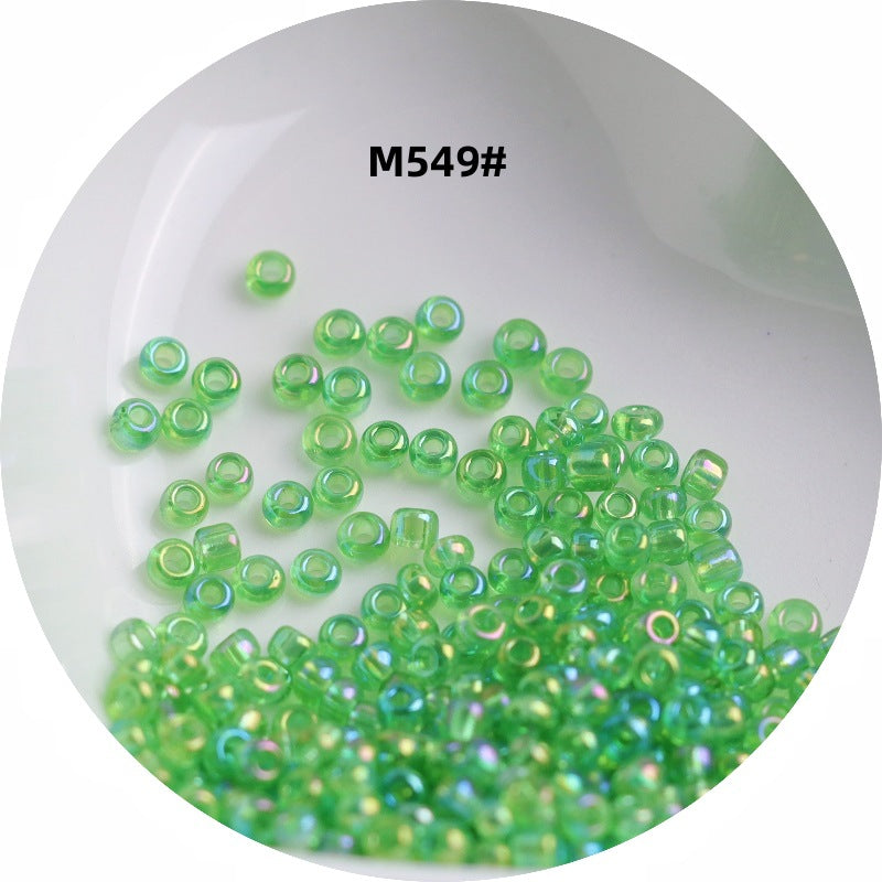 006-1.5-4 mm Japanese transparent magic glass rice beads cross stitch millet beads DIY handmade jewelry woven string beads
