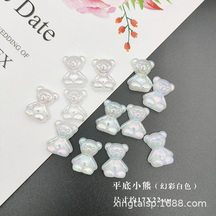 007-DIY handmade headgear corsage fabric accessories pearl ABS imitation pearl petals flower