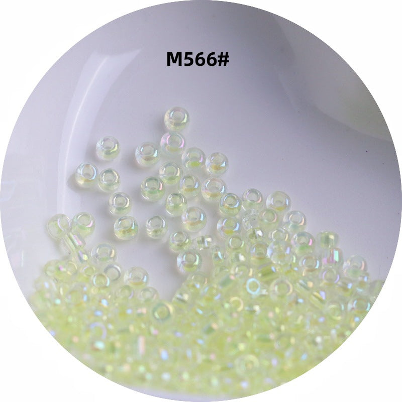 006-1.5-4 mm Japanese transparent magic glass rice beads cross stitch millet beads DIY handmade jewelry woven string beads