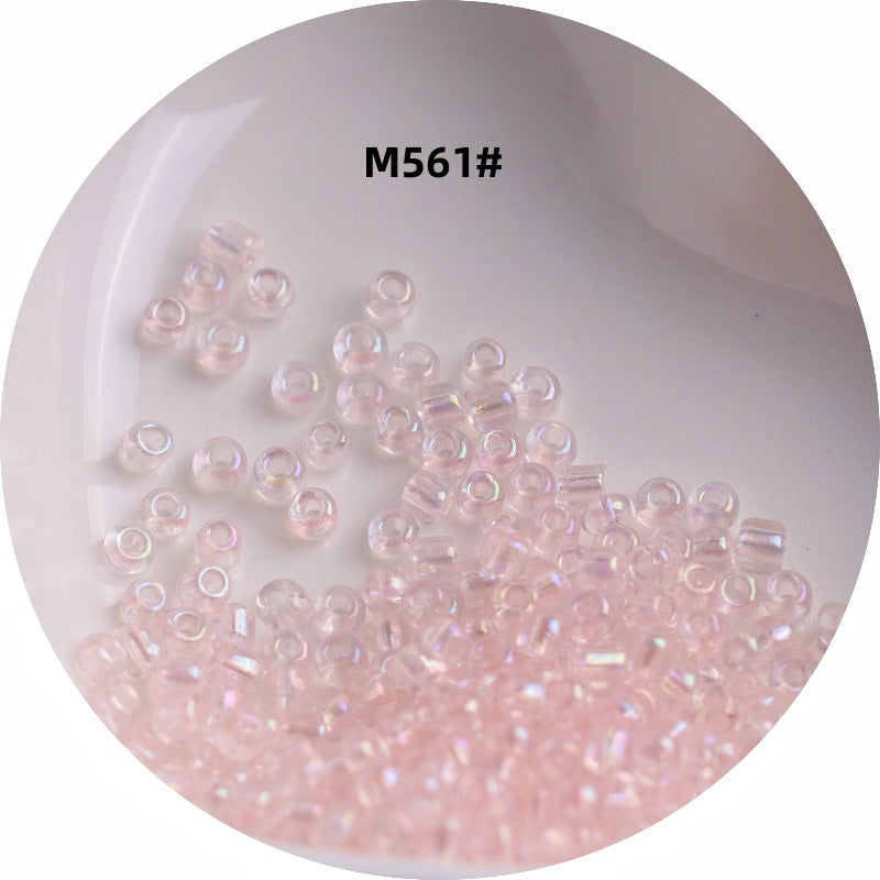 006-1.5-4 mm Japanese transparent magic glass rice beads cross stitch millet beads DIY handmade jewelry woven string beads