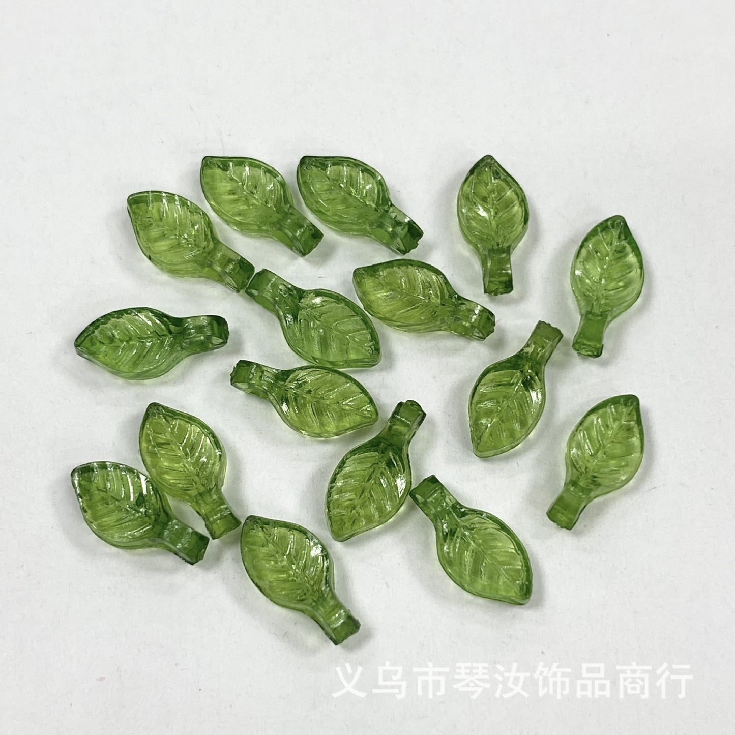 013-Acrylic Mini Versatile Small Leaf Grape Leaf DIY Handmade Ornament Beaded Bracelet Pendant Accessories