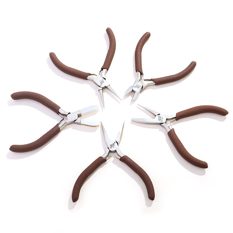 011-Carbon steel high-end jewelry pliers imported from Japan, multi-functional mini jewelry DIY hand-wound jewelry tool pliers
