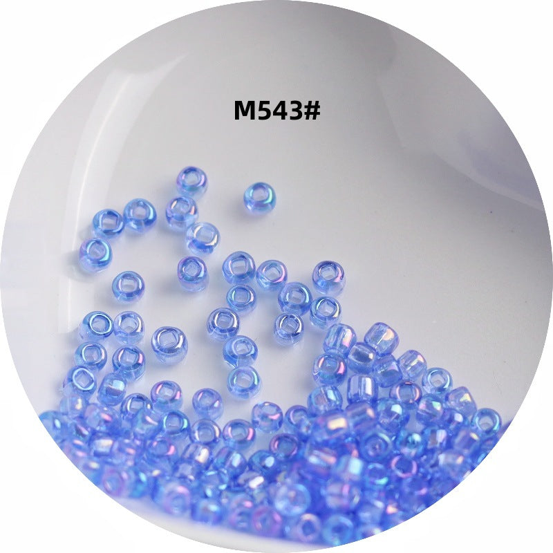 006-1.5-4 mm Japanese transparent magic glass rice beads cross stitch millet beads DIY handmade jewelry woven string beads