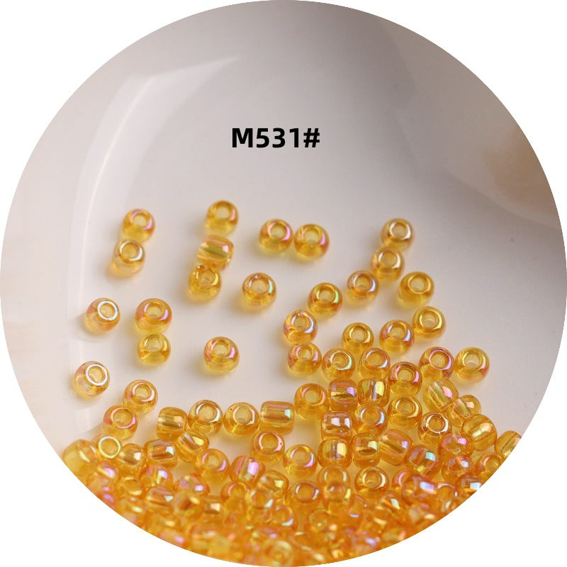006-1.5-4 mm Japanese transparent magic glass rice beads cross stitch millet beads DIY handmade jewelry woven string beads
