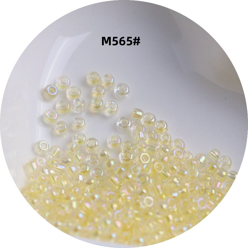 006-1.5-4 mm Japanese transparent magic glass rice beads cross stitch millet beads DIY handmade jewelry woven string beads