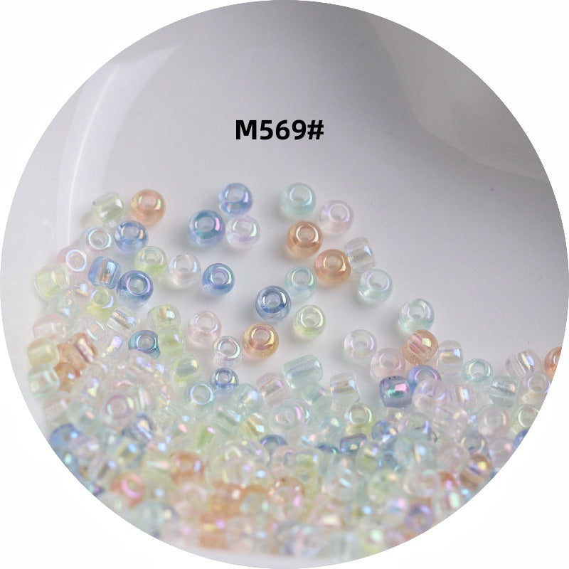 006-1.5-4 mm Japanese transparent magic glass rice beads cross stitch millet beads DIY handmade jewelry woven string beads