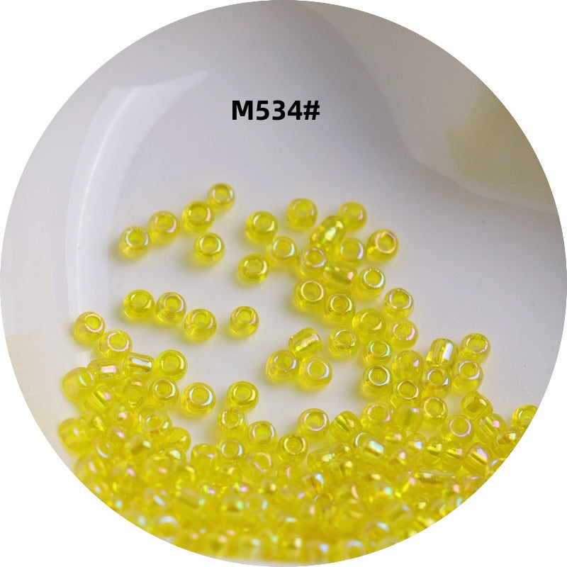 006-1.5-4 mm Japanese transparent magic glass rice beads cross stitch millet beads DIY handmade jewelry woven string beads