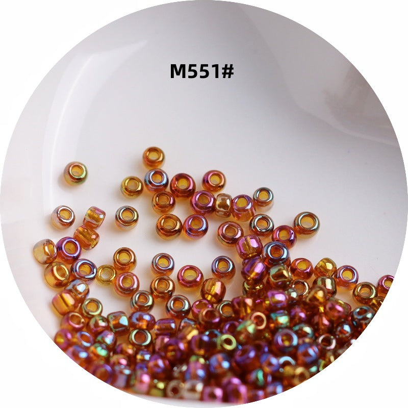 006-1.5-4 mm Japanese transparent magic glass rice beads cross stitch millet beads DIY handmade jewelry woven string beads