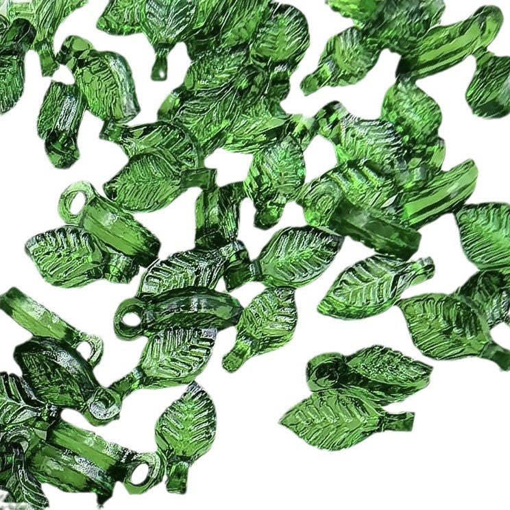 013-Acrylic Mini Versatile Small Leaf Grape Leaf DIY Handmade Ornament Beaded Bracelet Pendant Accessories