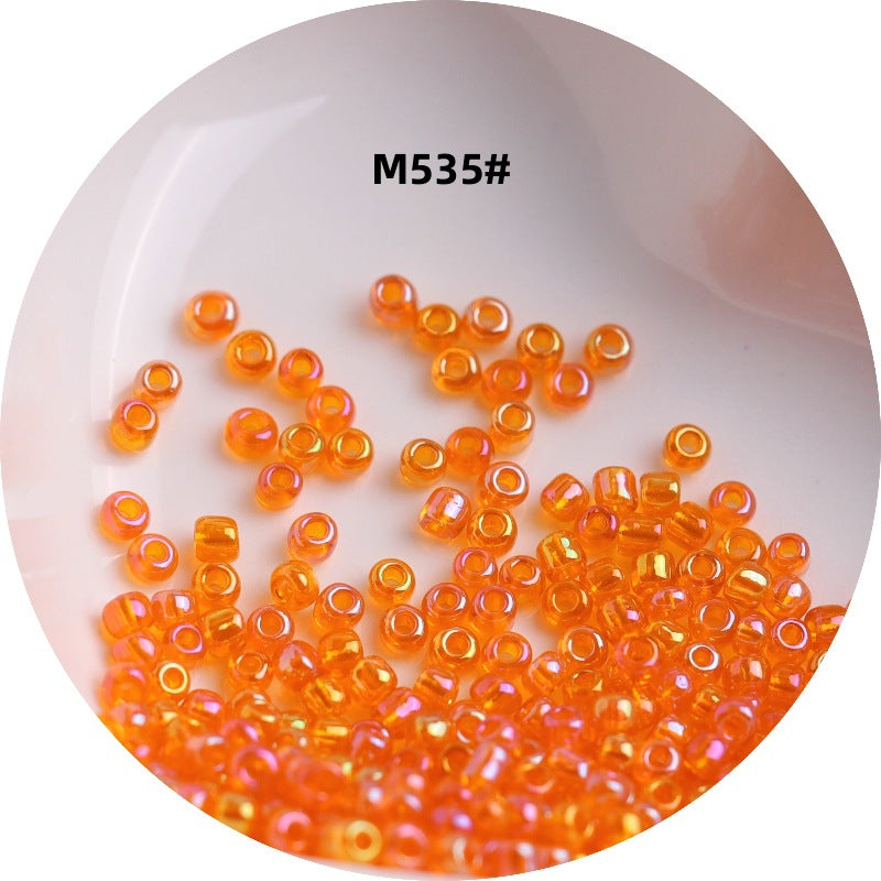 006-1.5-4 mm Japanese transparent magic glass rice beads cross stitch millet beads DIY handmade jewelry woven string beads