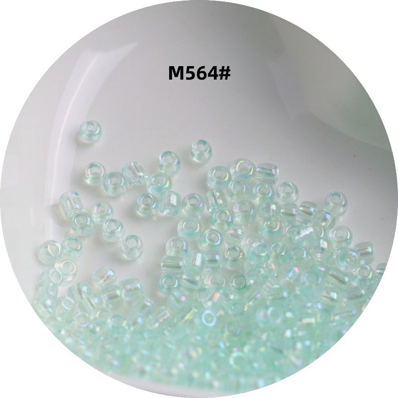 006-1.5-4 mm Japanese transparent magic glass rice beads cross stitch millet beads DIY handmade jewelry woven string beads