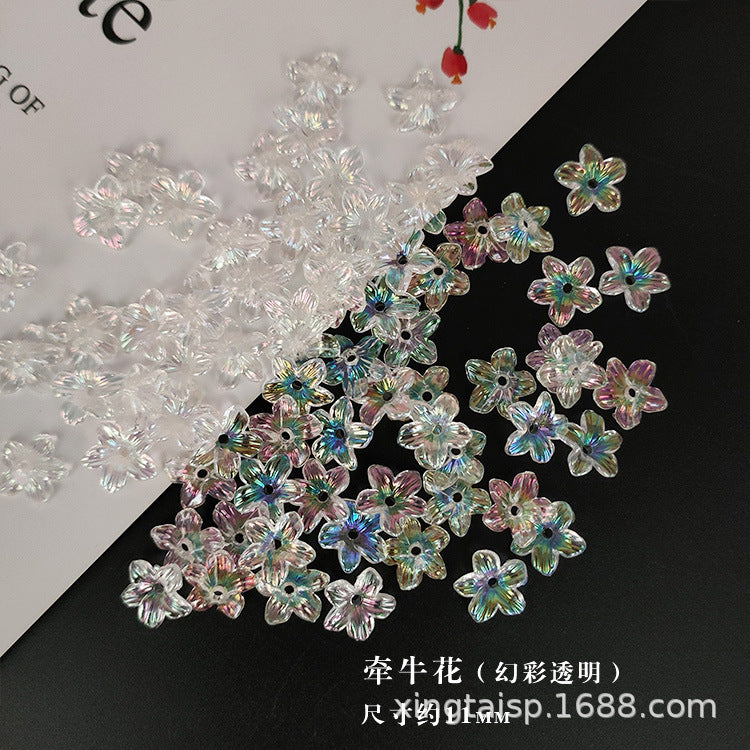 007-DIY handmade headgear corsage fabric accessories pearl ABS imitation pearl petals flower
