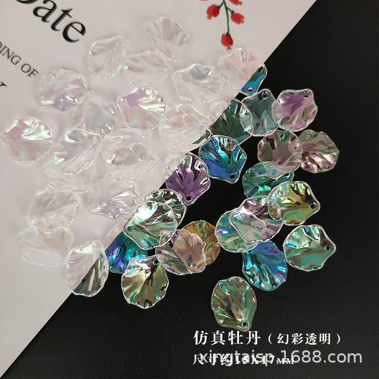 007-DIY handmade headgear corsage fabric accessories pearl ABS imitation pearl petals flower