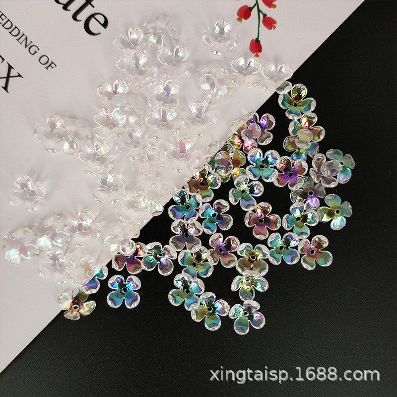 007-DIY handmade headgear corsage fabric accessories pearl ABS imitation pearl petals flower