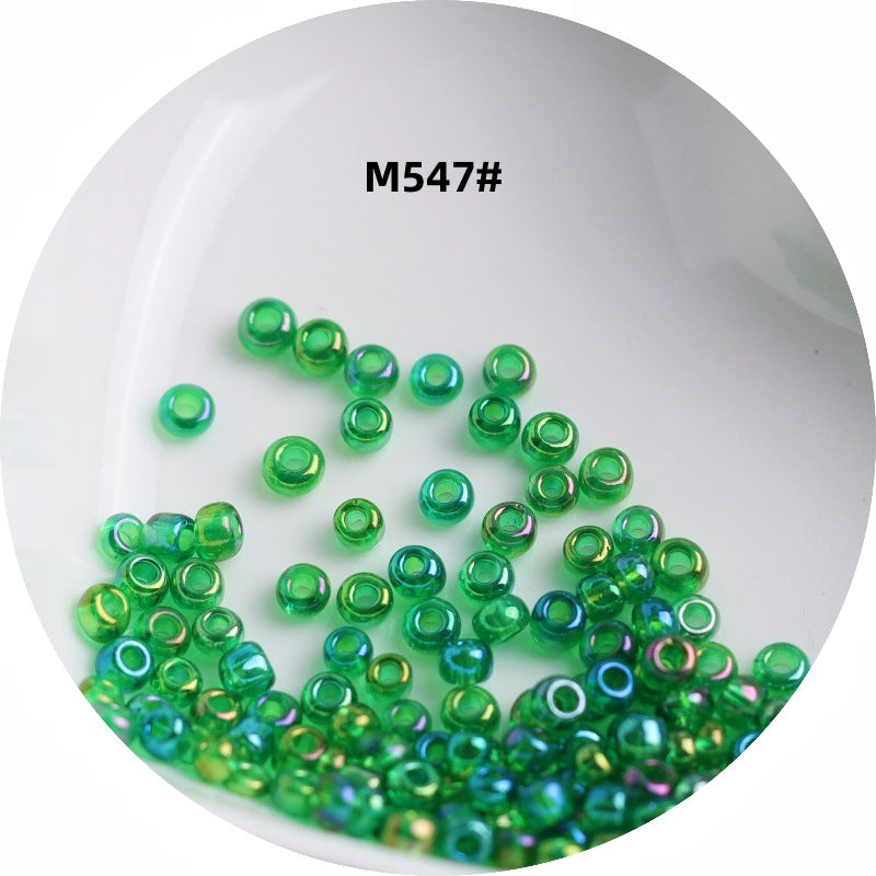 006-1.5-4 mm Japanese transparent magic glass rice beads cross stitch millet beads DIY handmade jewelry woven string beads