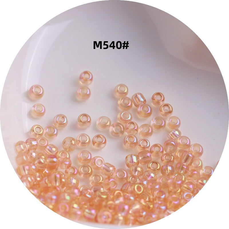 006-1.5-4 mm Japanese transparent magic glass rice beads cross stitch millet beads DIY handmade jewelry woven string beads