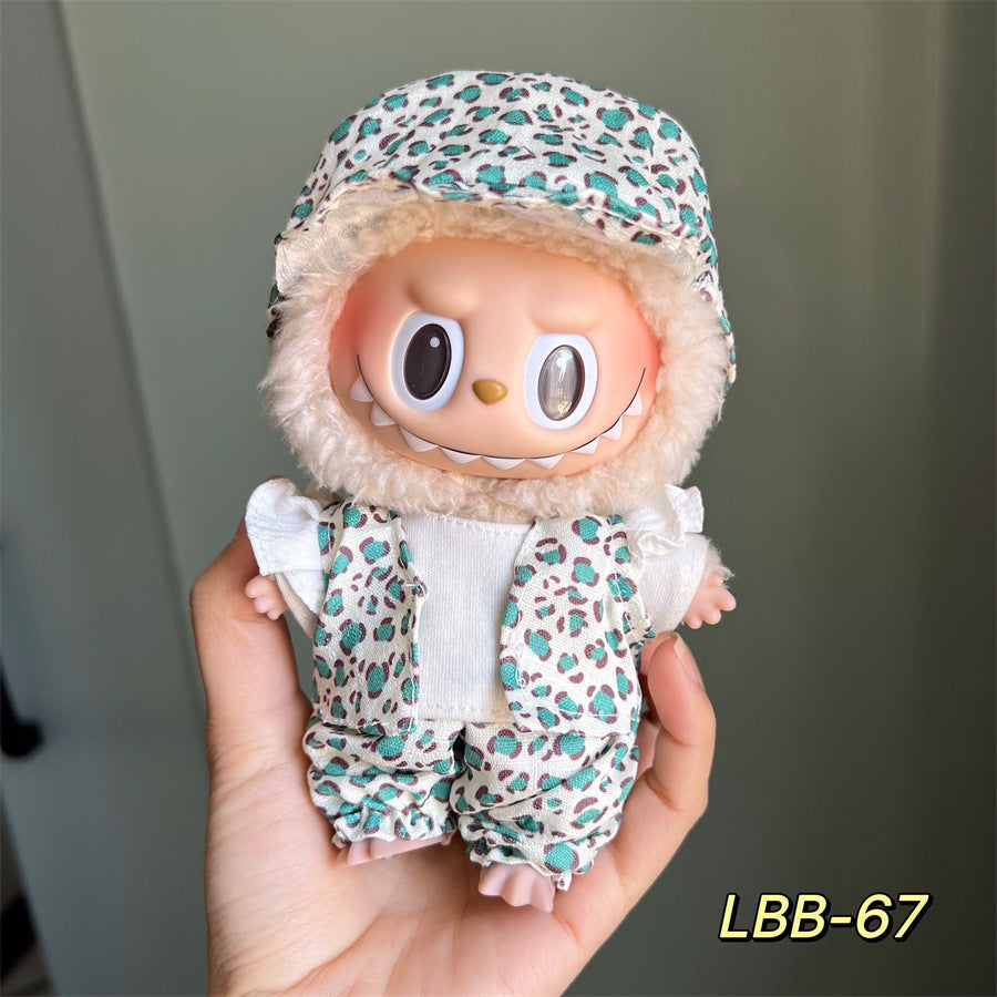 Clothes Only Suitable for 17cm Labubu Vinyl Doll Plush Dolls