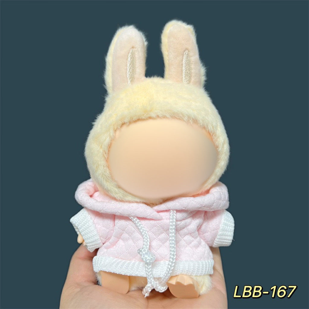 Clothes Only Suitable for 17cm Labubu Vinyl Doll Plush Dolls