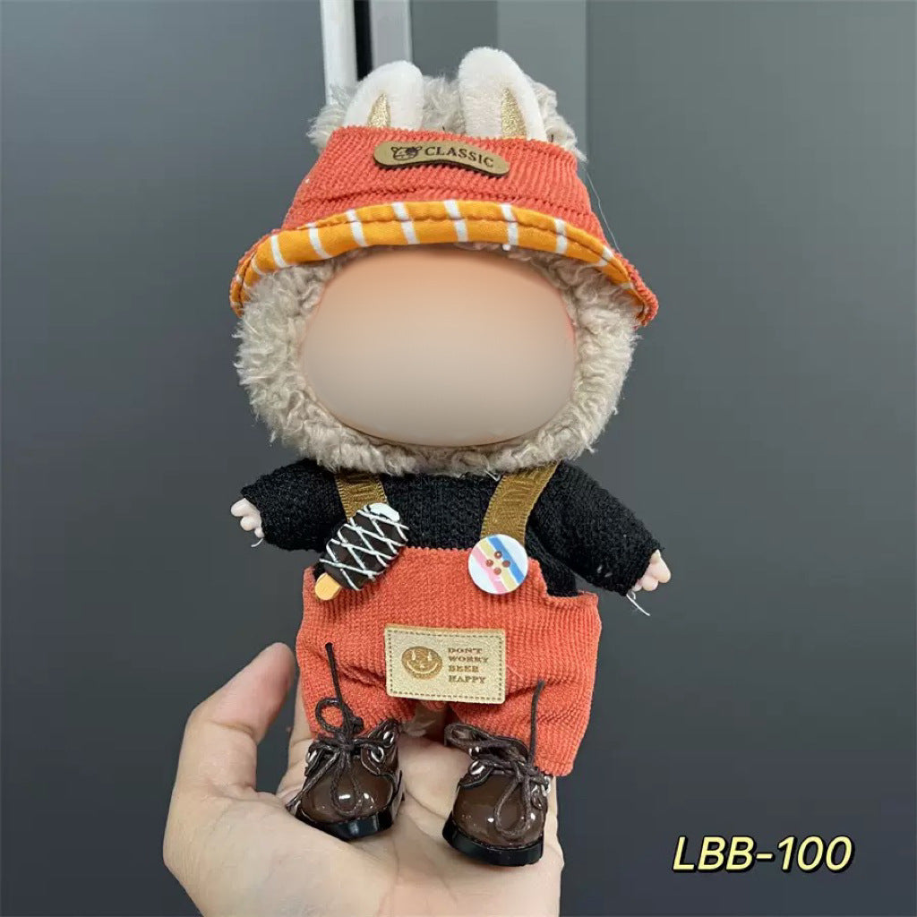 Clothes Only Suitable for 17cm Labubu Vinyl Doll Plush Doll Etc