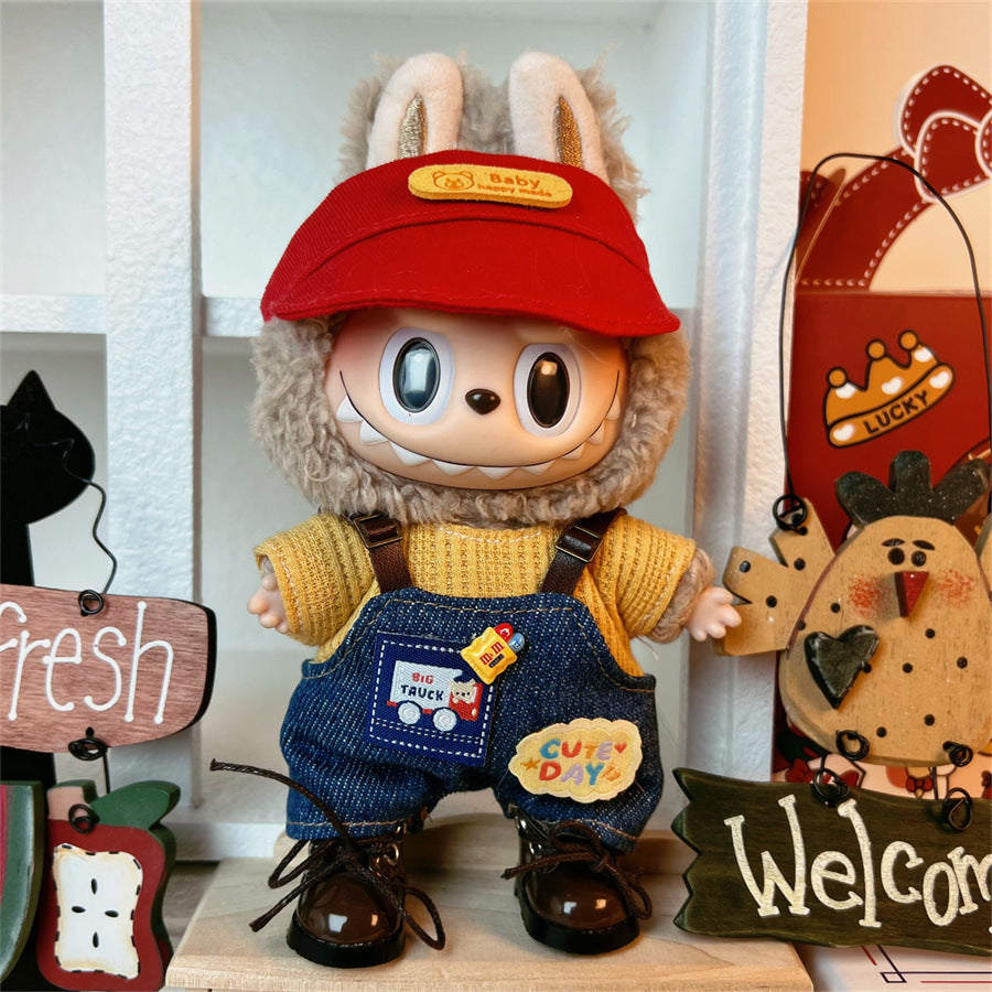 Clothes Only Suitable for 17cm Labubu Vinyl Doll Plush Dolls