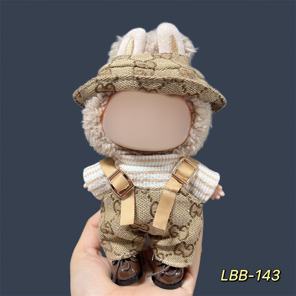 Clothes Only Suitable for 17cm Labubu Vinyl Doll Plush Dolls