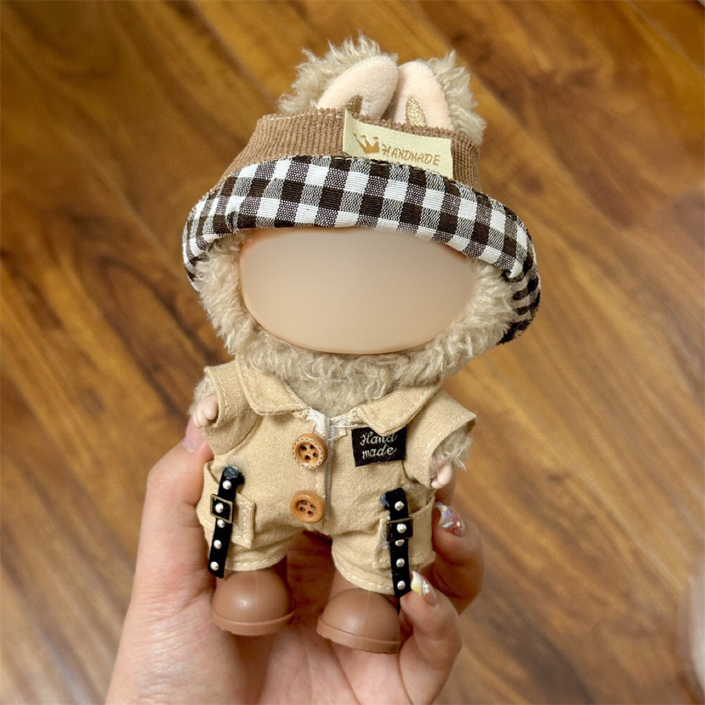 Clothes Only Suitable for 17cm Labubu Vinyl Doll Plush Dolls