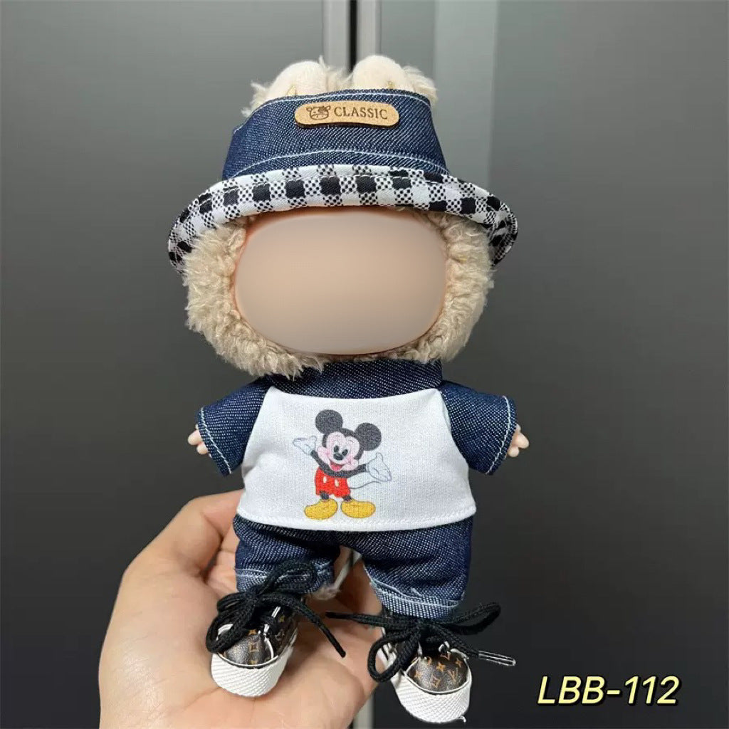 Clothes Only Suitable for 17cm Labubu Vinyl Doll Plush Doll Etc
