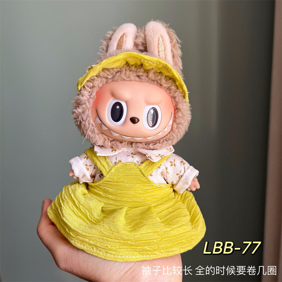 Clothes Only Suitable for 17cm Labubu Vinyl Doll Plush Dolls