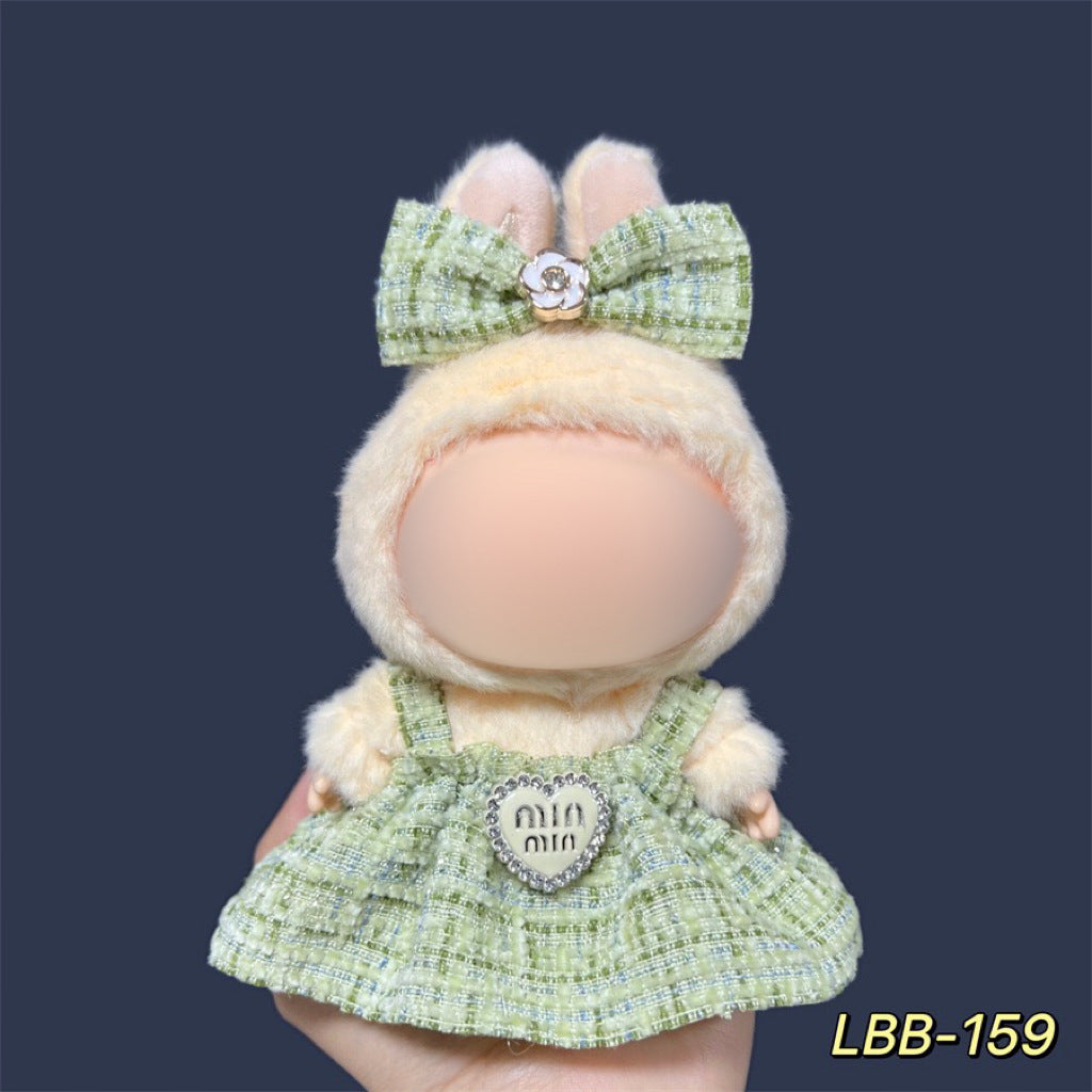 Clothes Only Suitable for 17cm Labubu Vinyl Doll Plush Dolls