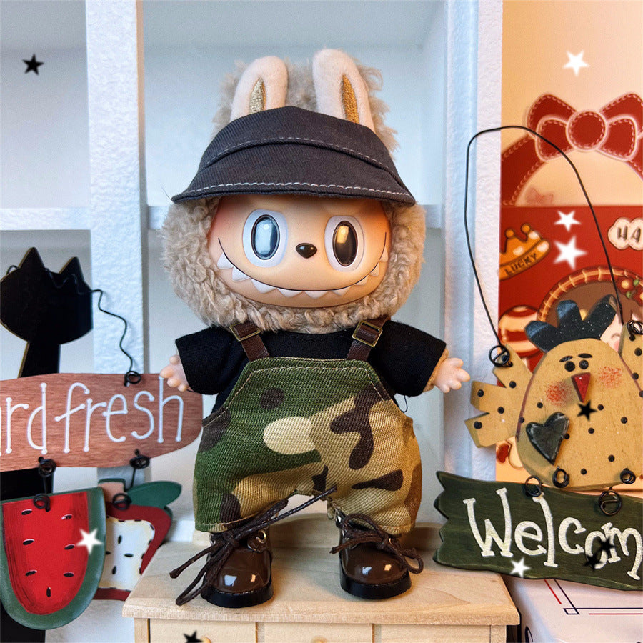 Clothes Only Suitable for 17cm Labubu Vinyl Doll Plush Dolls