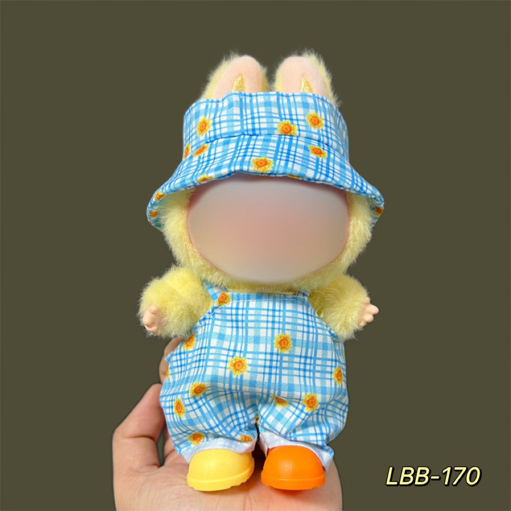 Clothes Only Suitable for 17cm Labubu Vinyl Doll Plush Dolls