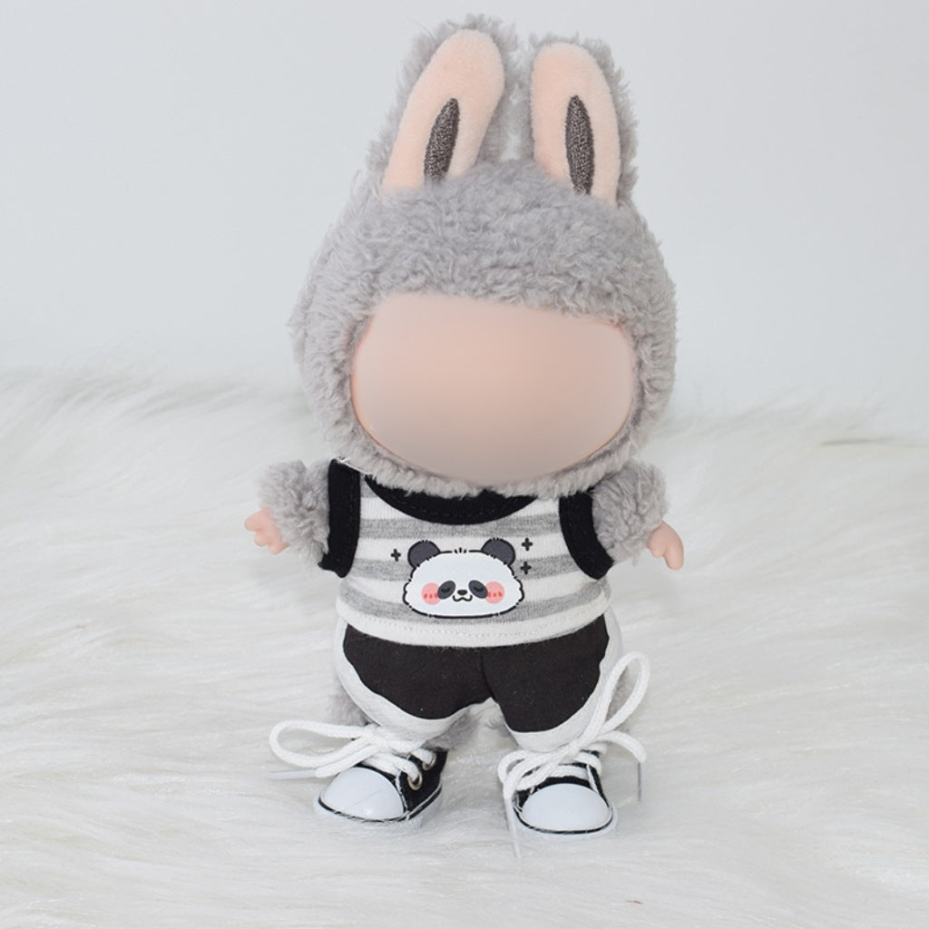 Labubu Keychain Shoes 17CM Blind Box Labubu Dress-Up Toy Shoes 10CM Cotton Doll Shoes 3.8CM Shoes