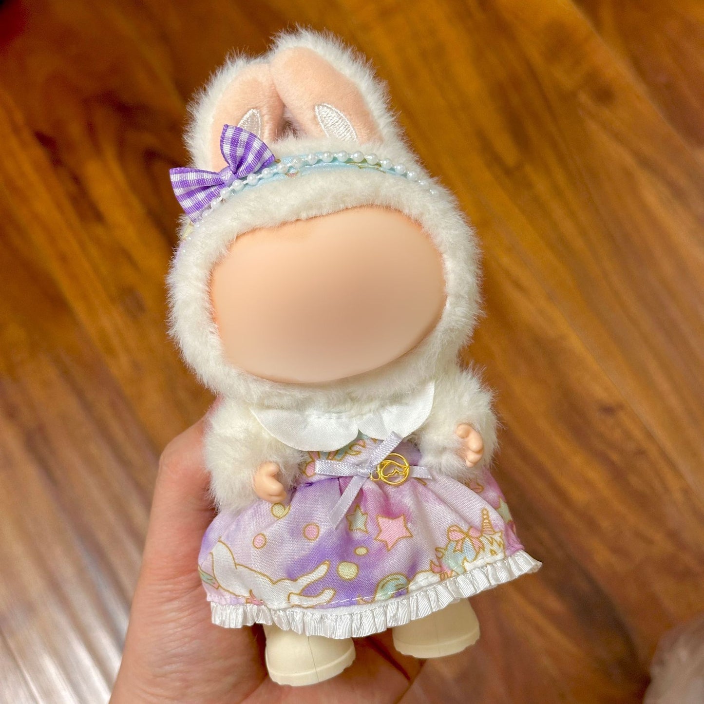 Clothes Only Suitable for 17cm Labubu Vinyl Doll Plush Dolls