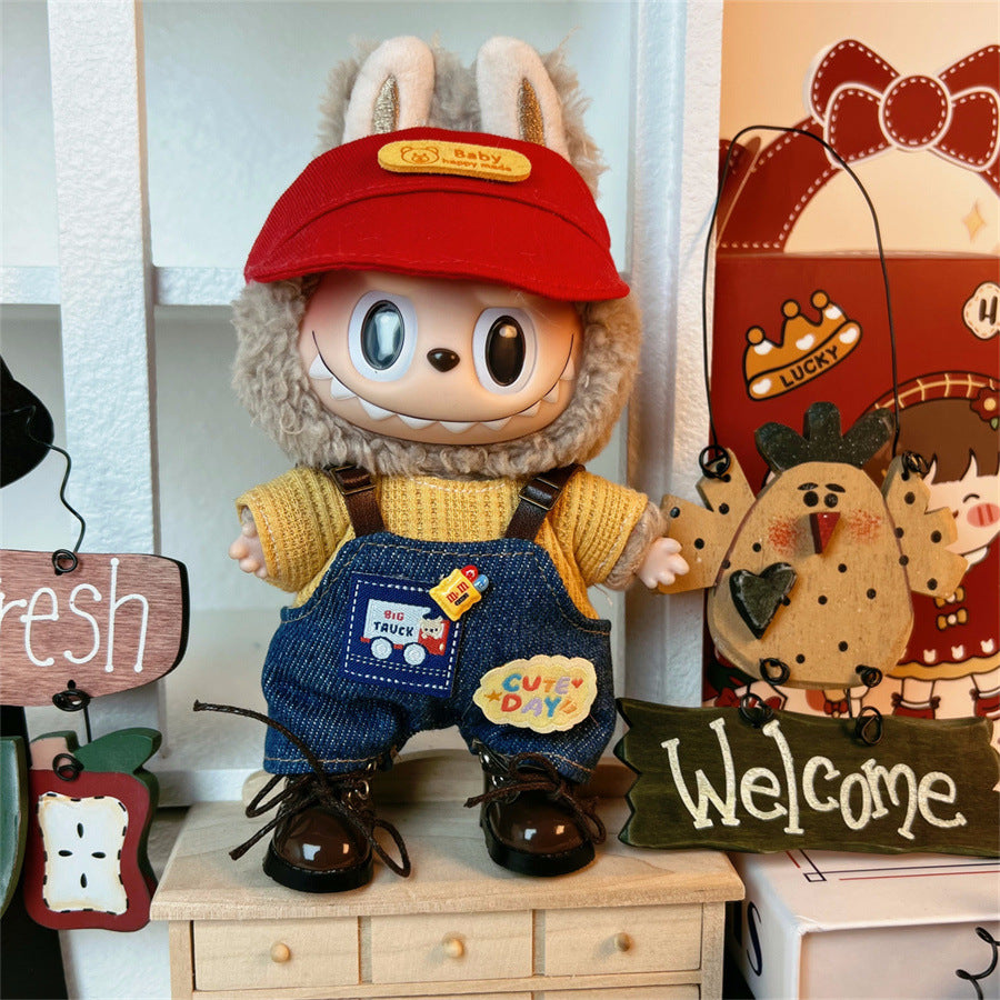 Clothes Only Suitable for 17cm Labubu Vinyl Doll Plush Dolls
