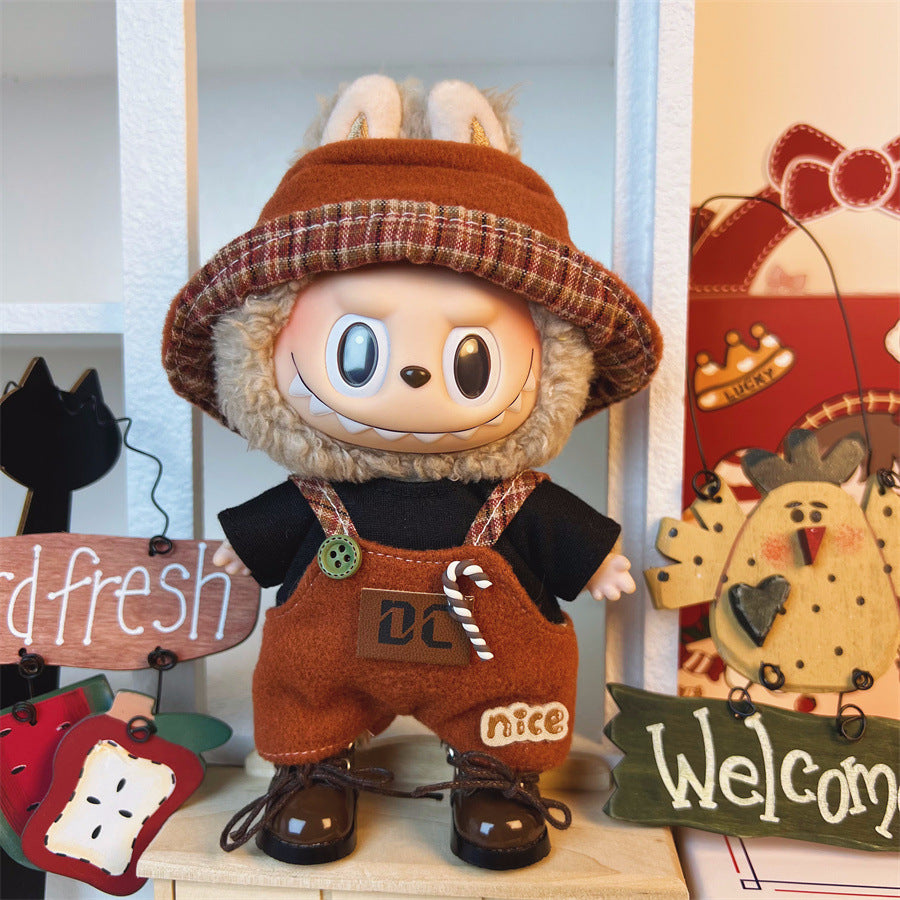 Clothes Only Suitable for 17cm Labubu Vinyl Doll Plush Dolls