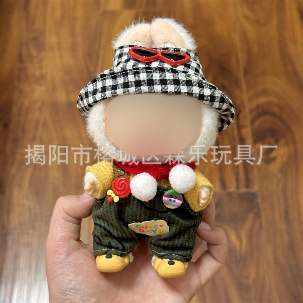 Clothes Only Suitable for 17cm Labubu Vinyl Doll Plush Dolls